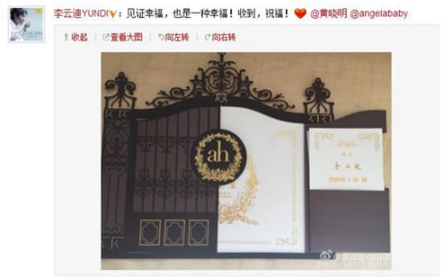 盤點明星婚禮喜帖:高圓圓剪紙喜帖 周杰倫玩3D 第1張