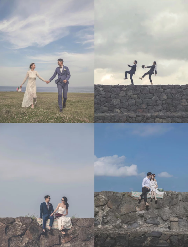 濟州島旅拍婚紗照，韓式情侶拍照姿勢參考組圖  第4張