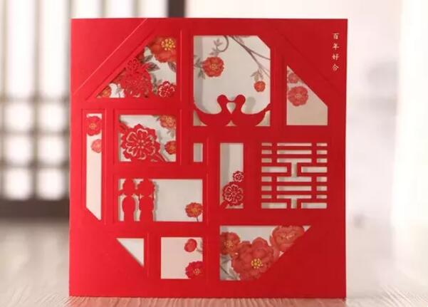 你只知道中式婚禮，中式剪紙請(qǐng)柬也可以這么時(shí)髦又現(xiàn)代！  第2張
