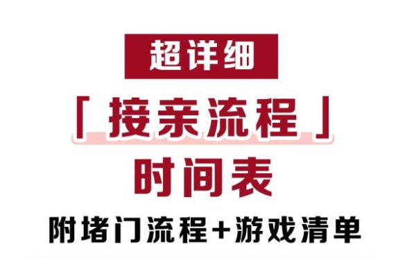 超詳細(xì)婚禮當(dāng)天接親流程時(shí)間表，趕緊收藏！  第1張