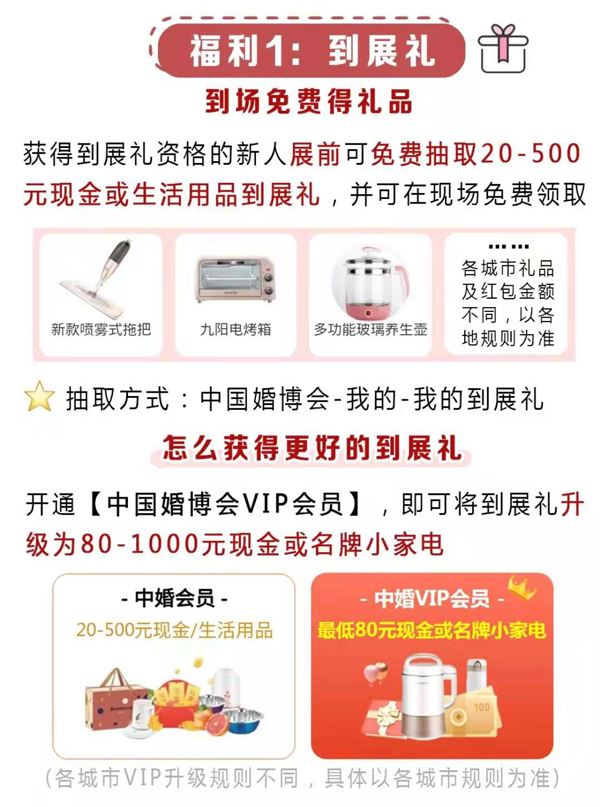 中國婚博會 | 新人必看6大【省錢攻略】開通VIP至少能省1萬+！  第2張