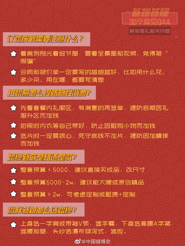 備婚答疑30常見問題，墻裂建議集美們mark！  第7張