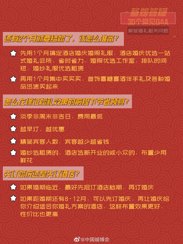 備婚答疑30常見問題，墻裂建議集美們mark！  第2張