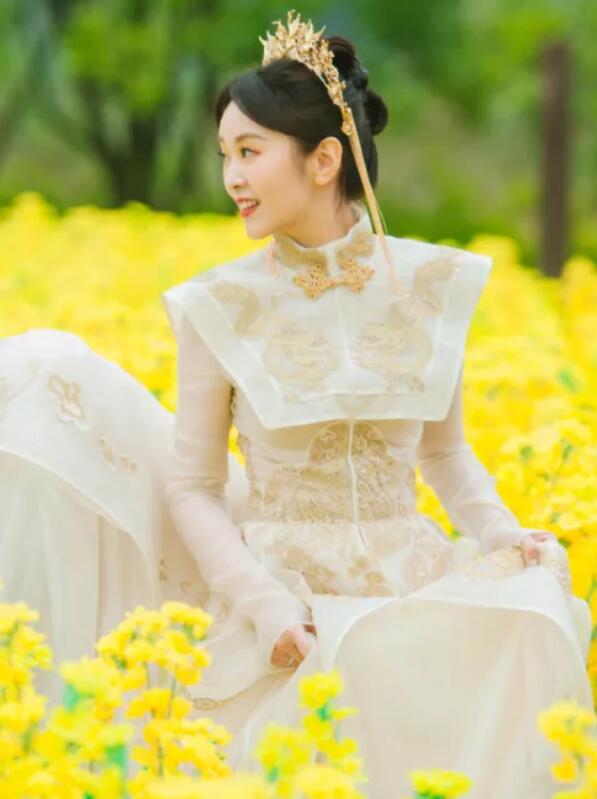 婚禮上的這些“司藤”風禮服，讓你秒變國風美人！  第13張