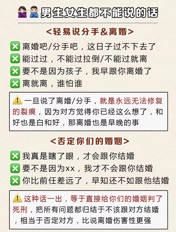 情侶夫妻最傷人的9句話，吵架時(shí)千萬別說！  第6張