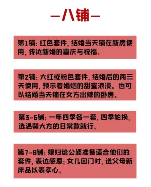 嫁妝八鋪八蓋講究，你知道多少？  第4張