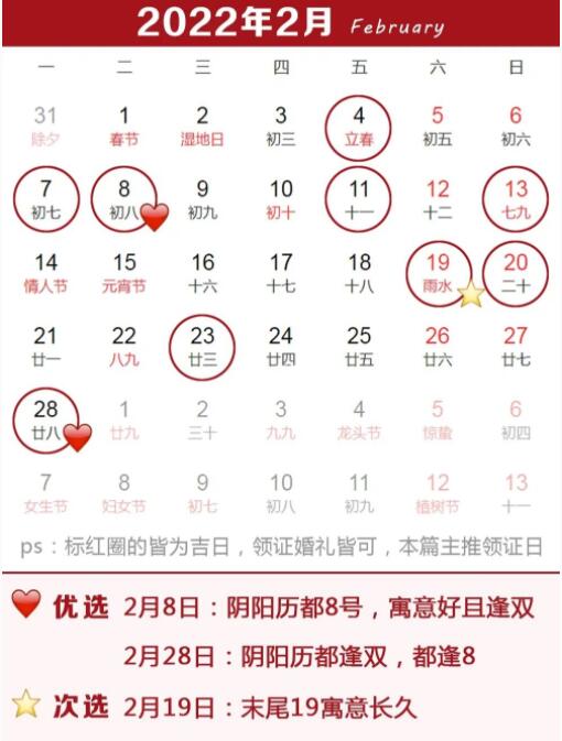 2022上半年結婚領證吉日公布，這3天需要預約  第3張