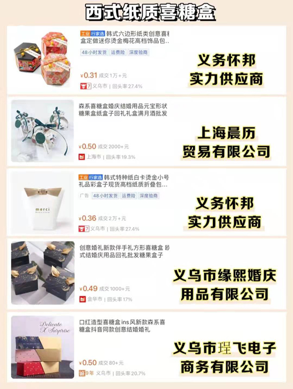 40個網紅爆款喜糖盒，好看又高級！  第7張