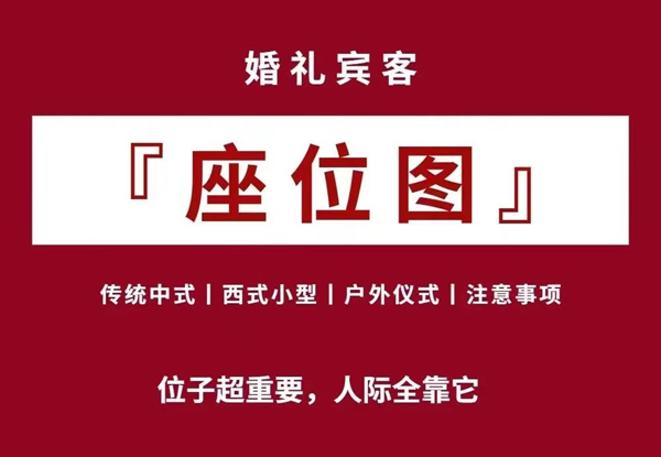 婚禮賓客座位圖，賓客滿意超省心  第1張