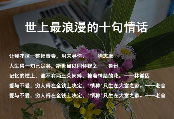 世上最浪漫的十句情話
