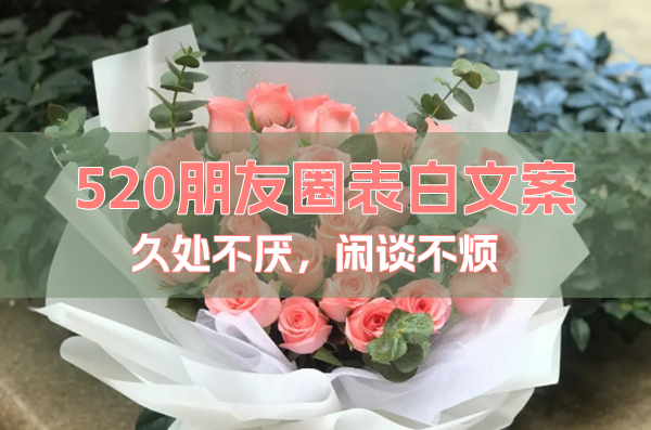520朋友圈表白文案|久處不厭，閑談不煩